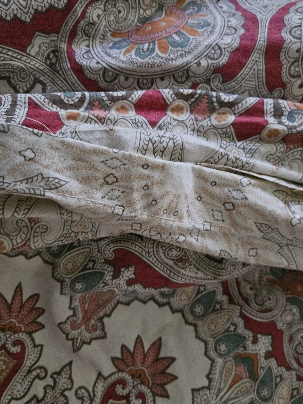 Pottery Barn Paisley Medallion Duvet Cover in with Euro Sham